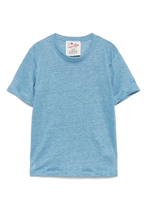 T-shirt in lino SAINT BARTH | ALE0002 ALEX N00110H 33 DUSTY BLUE